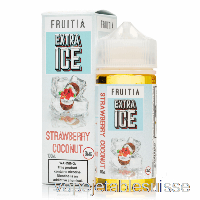 Vape Suisse Fraise Coco - Extra Ice - Fruitia - 100ml 0mg